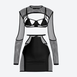 Three Piece Mesh Outfit